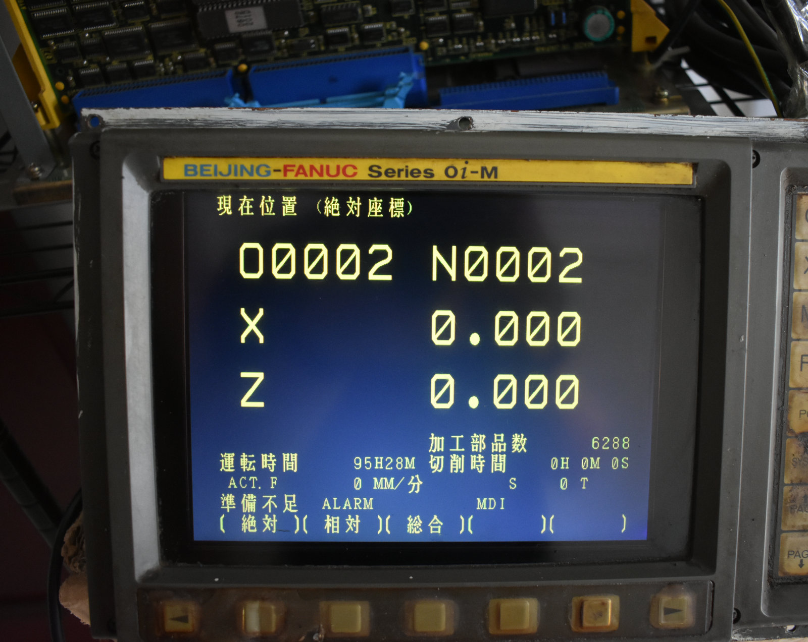 FANUC A61L-0001-0093 LCD显示界面效果
