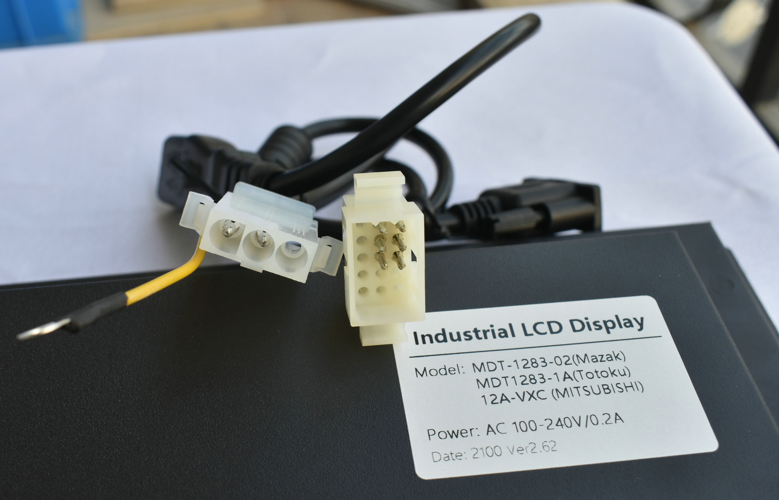 MDT-1283B LCD replacement module V2.62 installed — crisp display